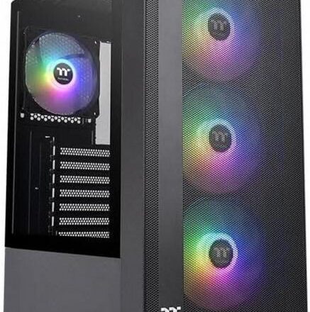 GABINETE THERMALTAKE S200 PLUS TG ARGB BLACK TEMPERED GLASS