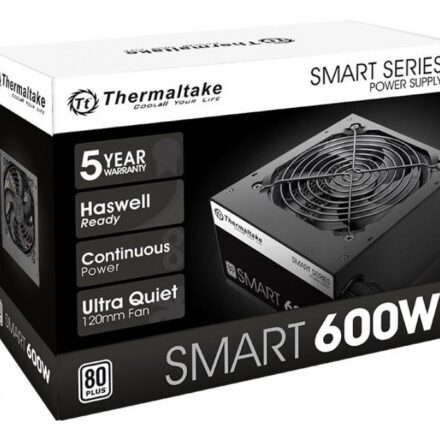 FUENTE THERMALTAKE SMART 600W 80 PLUS WHITE