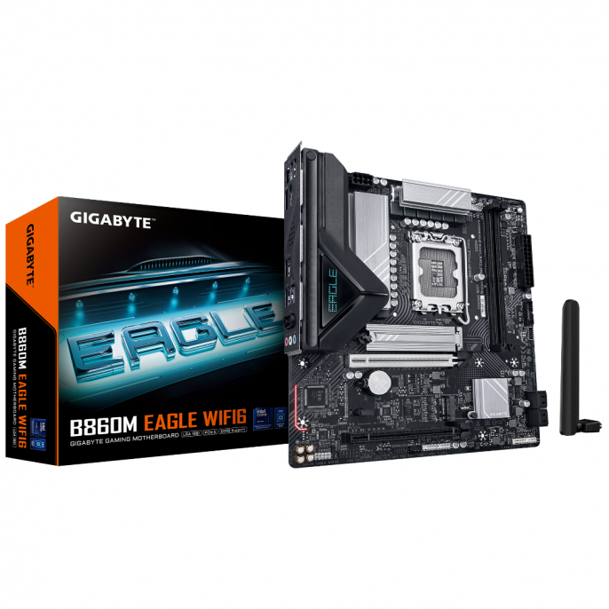 Motherboard | Gigabyte | B860M EAGLE WIFI6 | DDR5, Wi‑Fi 6 y PCIe 5.0 Motherboard | Gigabyte | B860M EAGLE WIFI6 | DDR5, Wi‑Fi 6 y PCIe 5.0