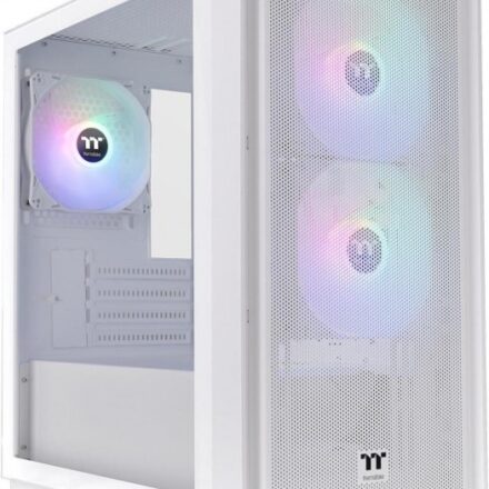 GABINETE GAMER THERMALTAKE VERSA H16 TG ARGB SNOW WHITE TEMP GLASS