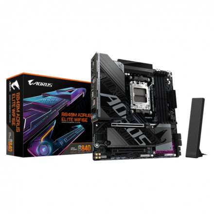 Motherboard | Gigabyte | B840M AORUS ELITE WIFI6E | AM5 DDR5 Wi‑Fi 6E