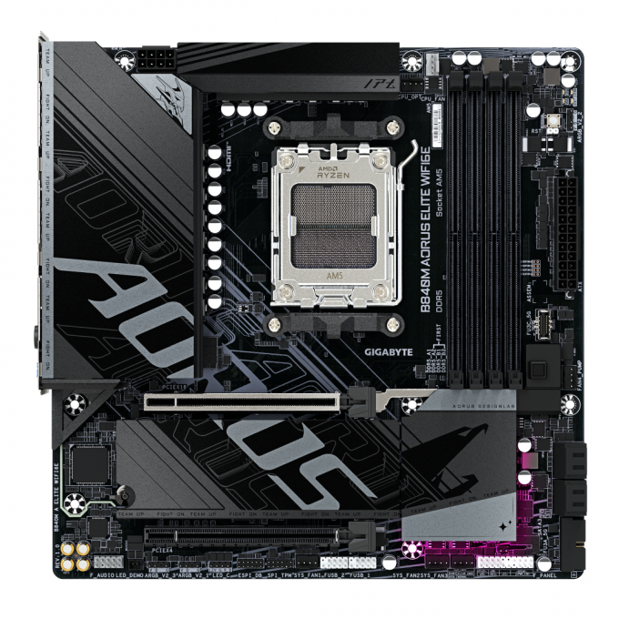 Motherboard | Gigabyte | B840M AORUS ELITE WIFI6E | AM5 DDR5 Wi‑Fi 6E - 2 Motherboard | Gigabyte | B840M AORUS ELITE WIFI6E | AM5 DDR5 Wi‑Fi 6E