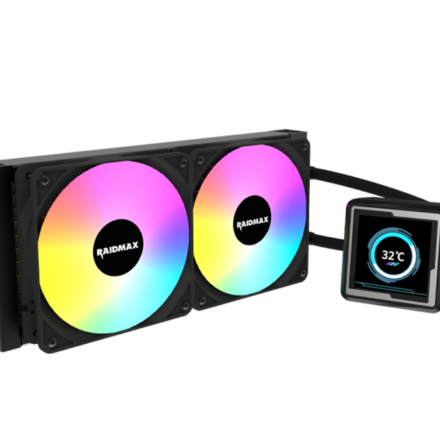 WATER COOLER CPU RAIDMAX LM240 RGB LCD DISPLAY BLACK