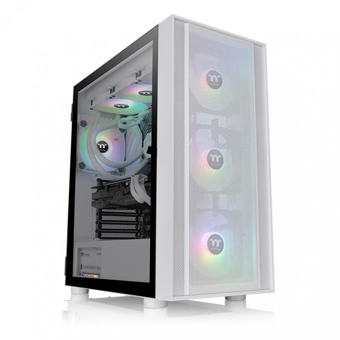 GABINETE THERMALTAKE H570 TG SNOW WHITE TEMPERED GLASS GABINETE THERMALTAKE H570 TG SNOW WHITE TEMPERED GLASS