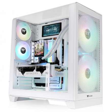 Gabinete | Thermaltake | View 390 Air Snow | vidrio templado y 2 fans