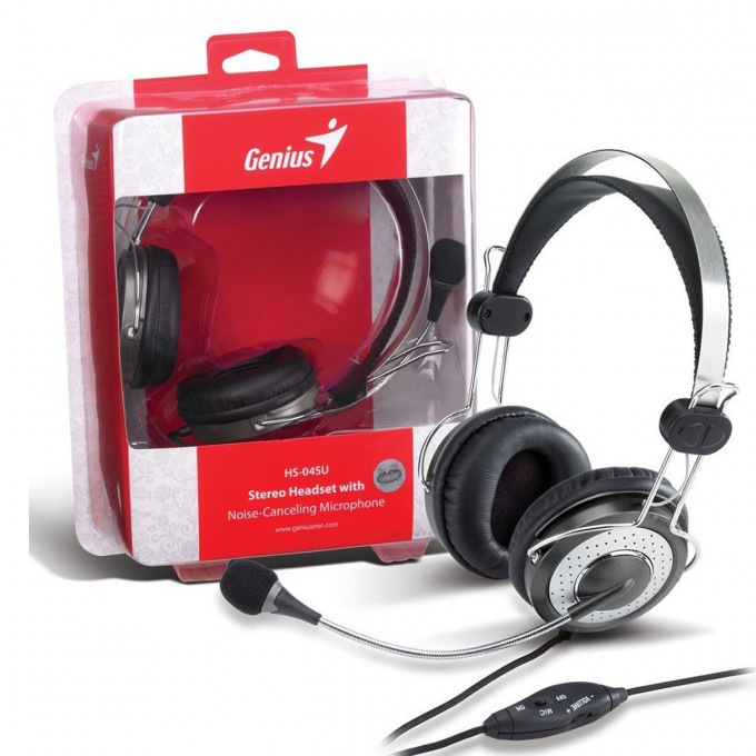 AURICULAR + MIC HEADSET GENIUS HS-04SU DUAL PLUG - 2 AURICULAR + MIC HEADSET GENIUS HS-04SU DUAL PLUG