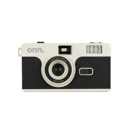 Cámara | onn. | Reutilizable 35mm | Flash | Film ISO 400 | Negra