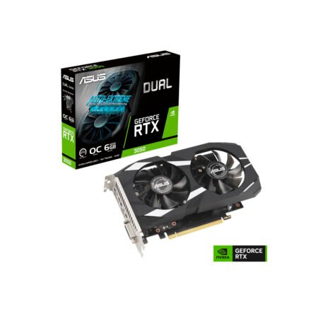 Placa de Video | ASUS | Dual RTX 3050 OC | 6GB GDDR6 | HDMI 2.1 | 2.5 Slot