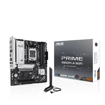 PC | ASUS | PRIME B850M-A WIFI | AM5 DDR5 micro-ATX WiFi 6E PC | ASUS | PRIME B850M-A WIFI | AM5 DDR5 micro-ATX WiFi 6E