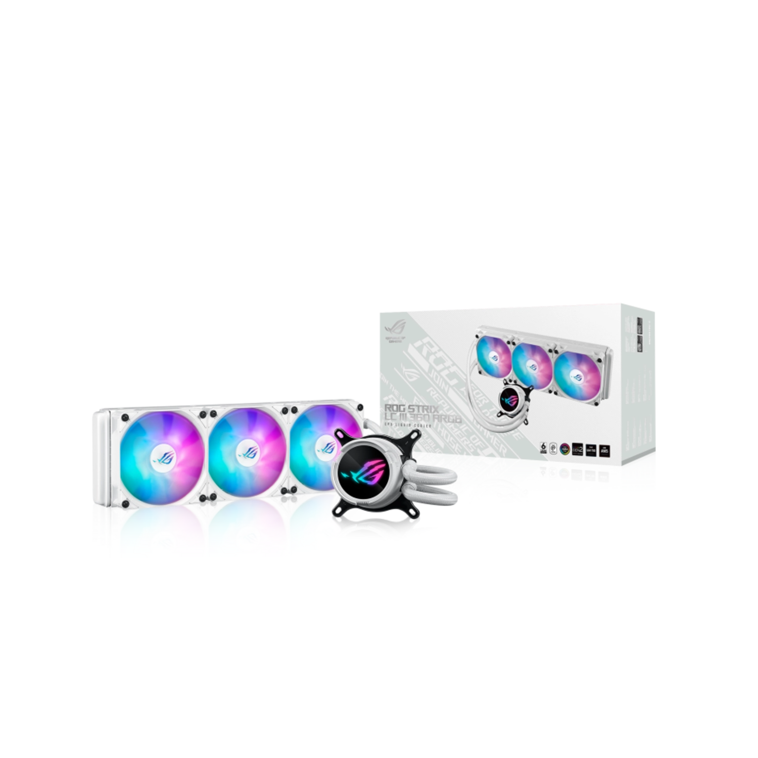 Water Cooler | ASUS | ROG Strix LC III 360 ARGB White Edition Water Cooler | ASUS | ROG Strix LC III 360 ARGB White Edition