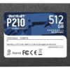 DISCO SSD PATRIOT P210 SOLID 512GB SATA3 PE000718