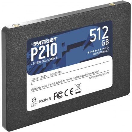 DISCO SSD PATRIOT P210 SOLID 512GB SATA3 PE000718