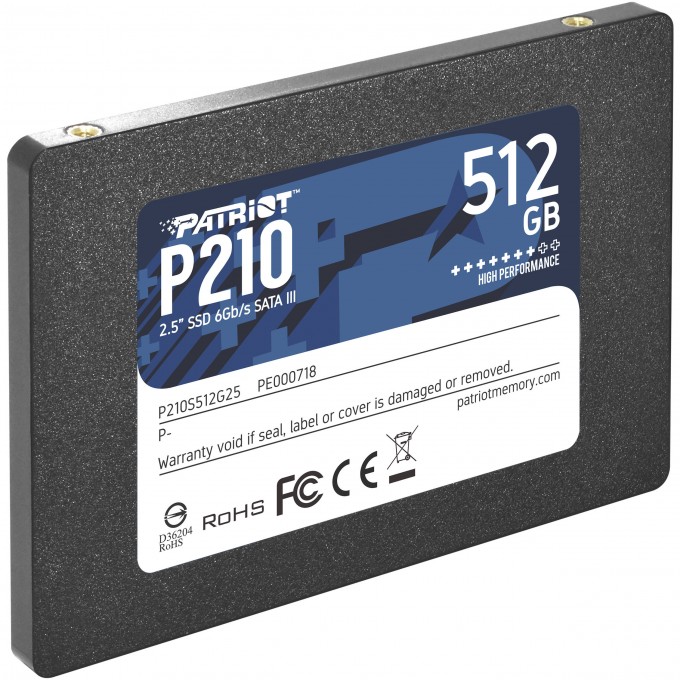 DISCO SSD PATRIOT P210 SOLID 512GB SATA3 PE000718 - 2 DISCO SSD PATRIOT P210 SOLID 512GB SATA3 PE000718