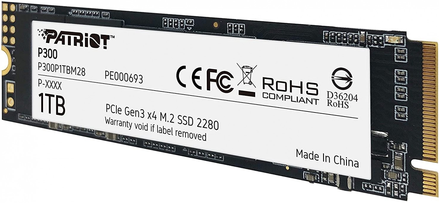 DISCO SSD PATRIOT P300 1TB M.2 2280 PCIE GEN3 X4 PE000693 DISCO SSD PATRIOT P300 1TB M.2 2280 PCIE GEN3 X4 PE000693