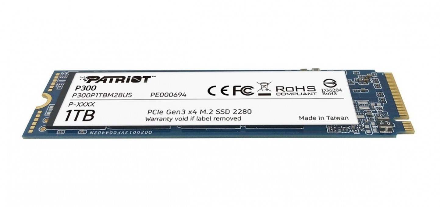 DISCO SSD PATRIOT P300 1TB M.2 2280 PCIE GEN3 X4 PE000693 - 3 DISCO SSD PATRIOT P300 1TB M.2 2280 PCIE GEN3 X4 PE000693