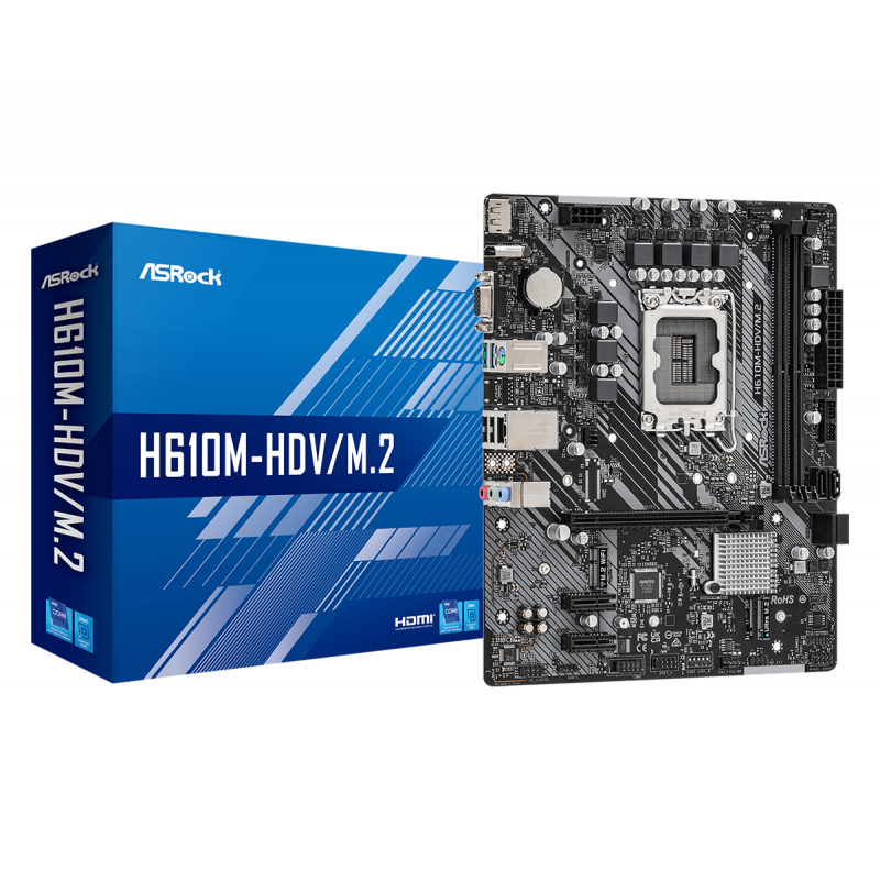 MOTHER ASROCK (LGA1700) H610M-HDV/M.2 MOTHER ASROCK (LGA1700) H610M-HDV/M.2
