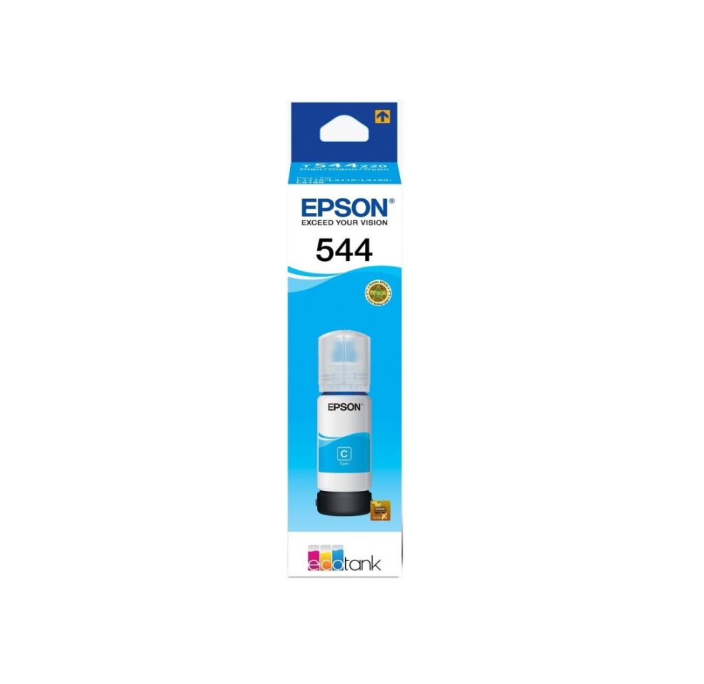 Botella de Tinta | Epson | T544220-AL 544 | Tinta Cian 65ml | EcoTank L1110/L3150 Botella de Tinta | Epson | T544220-AL 544 | Tinta Cian 65ml | EcoTank L1110/L3150