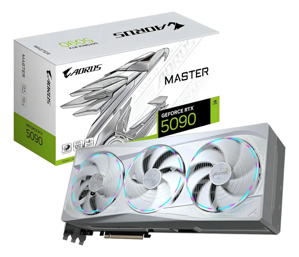 Placa de video | Gigabyte AORUS | RTX 5090 MASTER ICE 32GB GDDR7 | PCIe 5.0