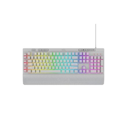 Teclado Gamer Redragon Shiva K512W Blanco | RGB | Macros | Español