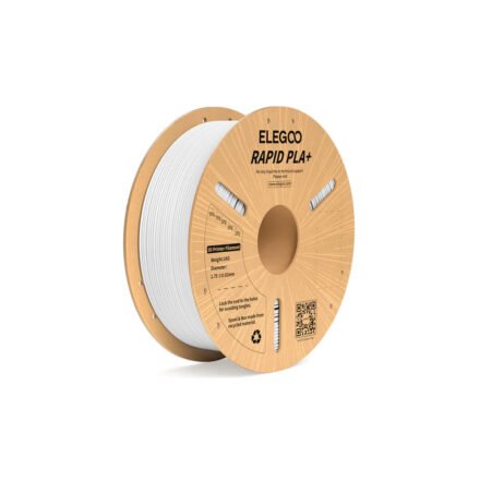 Filamento ELEGOO Rapid PLA+ Blanco | 1.75mm | 1kg | ±0.02mm | FDM | 600mm
