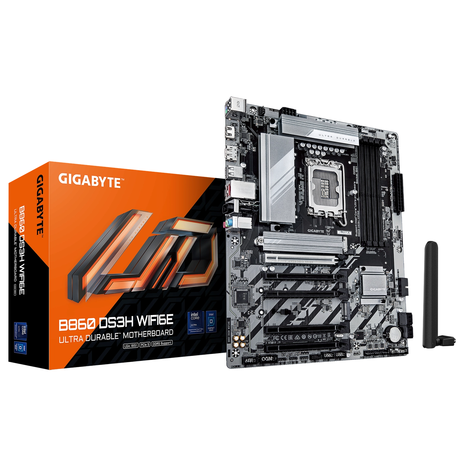 PC | GIGABYTE | B860 DS3H WIFI6E | LGA1851 DDR5 PCIe 5.0 Wi‑Fi ATX PC | GIGABYTE | B860 DS3H WIFI6E | LGA1851 DDR5 PCIe 5.0 Wi‑Fi ATX