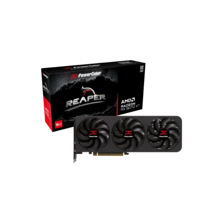 Placa de Video Powercolor Reaper AMD Radeon RX 9070 XT 16GB GDDR6