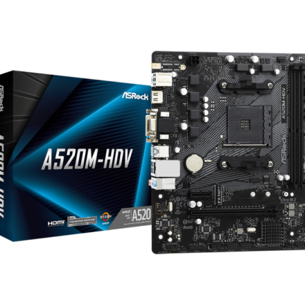 MOTHER ASROCK (AM4) A520M-HDV