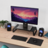 SOPORTE TRUST MONTA MONITOR VIDRIO STAND BLACK