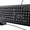 COMBO TECLADO + MOUSE TRUST PRIMO BLACK USB SILENCIOSO