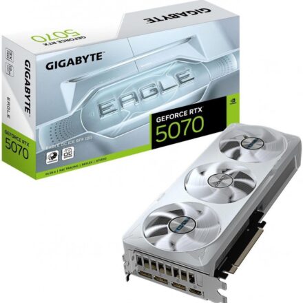 Placa de Video | Gigabyte | GeForce RTX 5070 EAGLE OC ICE | 12GB GDDR7