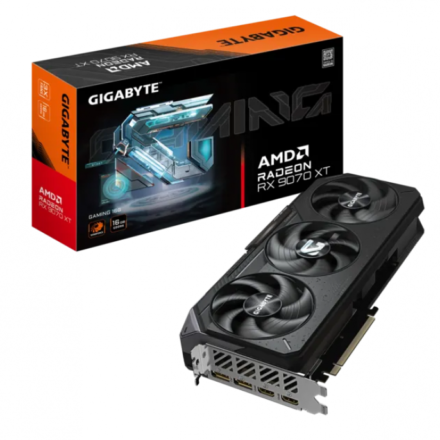 Placa de Video | Gigabyte | Radeon RX 9070 XT GAMING 16G | 16GB GDDR6 Placa de Video | Gigabyte | Radeon RX 9070 XT GAMING 16G | 16GB GDDR6