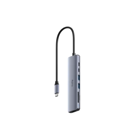 Hub USB-C 7 en 1 | Cudy | UH407 1.0 | HDMI 4K60, USB 3.2, PD 100W