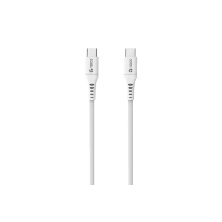 Cable Teros USB-C a USB-C White Cable Teros USB-C a USB-C White