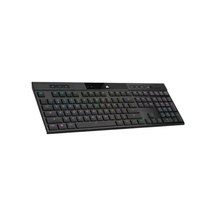 Teclado gamer CORSAIR RGB ultradelgado K100 AIR WIRELESS CHERRY MX Ultra Low Profile