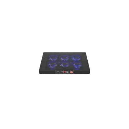 Base Xtech, 17″, 6 coolers, 6 posiciones , Led