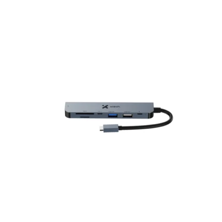 Adaptador Xtech, Multipuerto, 7 en 1 , USB C