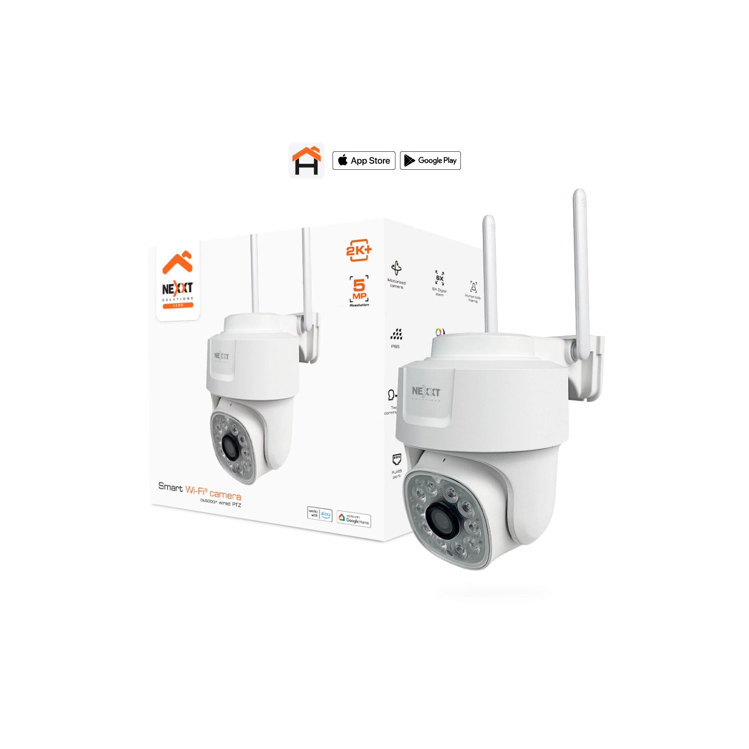 Nexxt Cám int Wi-Fi PTZ con cable para exteriores - 3 Nexxt Cám int Wi-Fi PTZ con cable para exteriores
