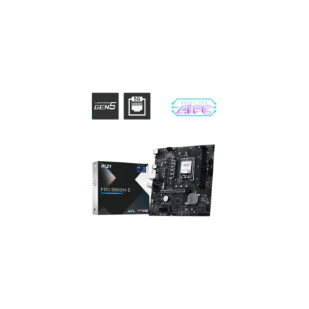 Motherboard MSI PRO B860M-E LGA 1851 DDR5 Motherboard MSI PRO B860M-E LGA 1851 DDR5