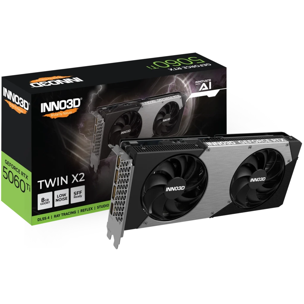 Placa de video | INNO3D | GeForce RTX 5060 Ti TWIN X2 8GB GDDR7
