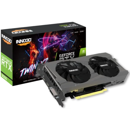 Placa de Video INNO3D NVIDIA Geforce RTX 3050 6GB GDDR6 TWIN X2