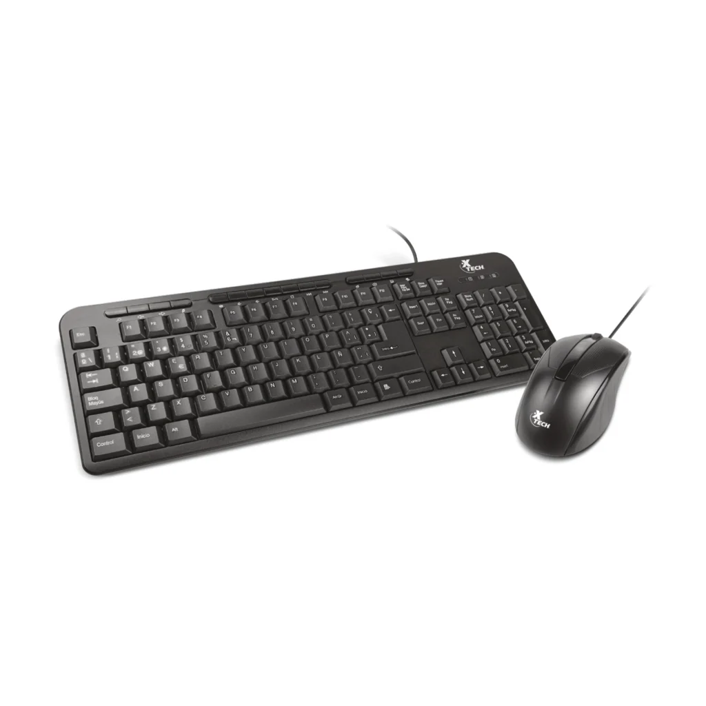 Teclado | XTECH | XTK-301S | combo USB español con mouse alámbrico