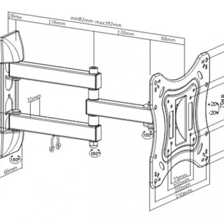 SOPORTE INTELAID TV 17/42 VESA 200X200 IT-TSL42