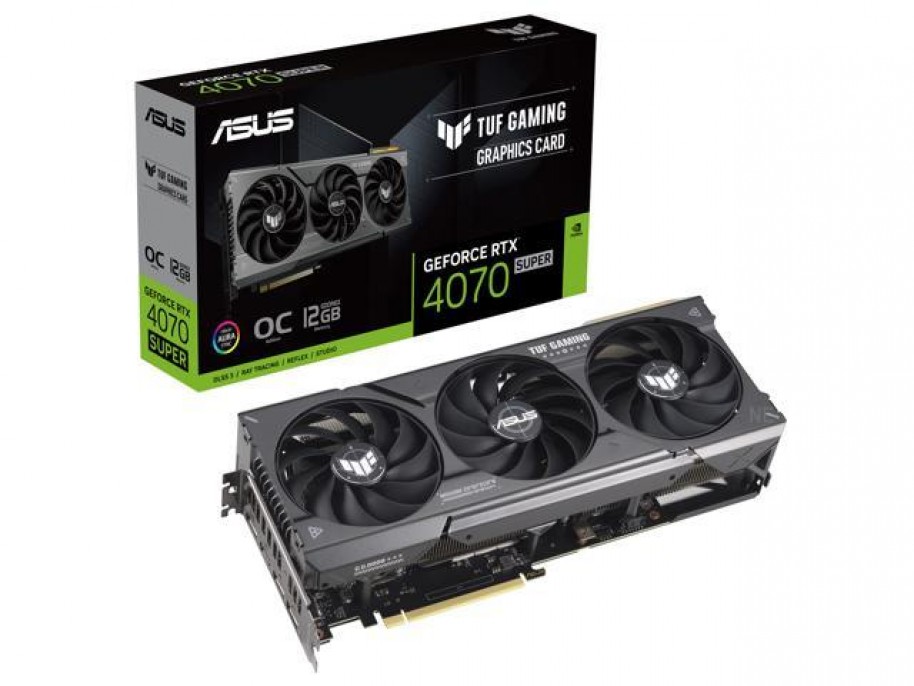 PLACA DE VIDEO ASUS TUF RTX 4070S OC 12GB GAMING PLACA DE VIDEO ASUS TUF RTX 4070S OC 12GB GAMING