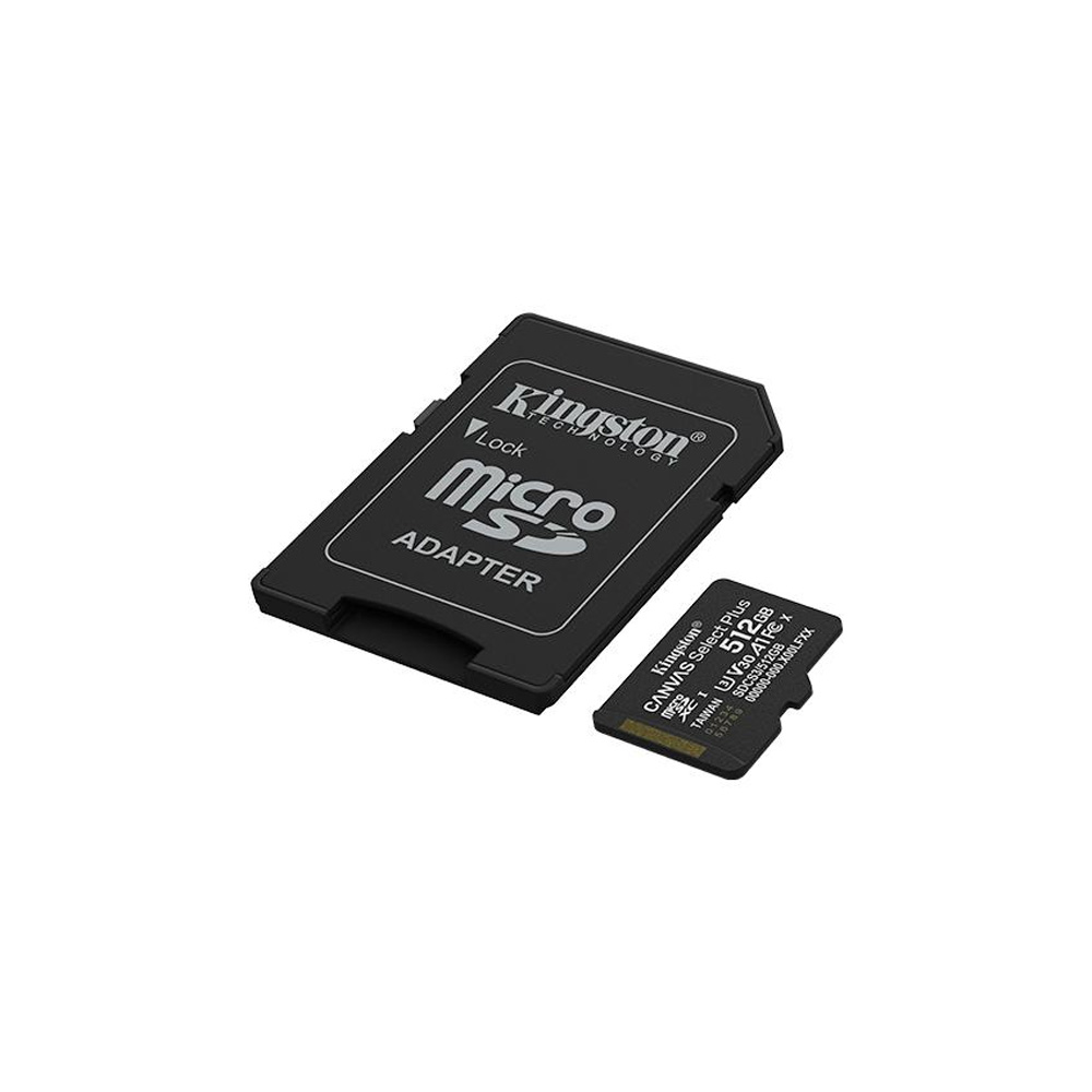 memoria | kingston | canvas select plus 512gb | microsdxc v30 a1 memoria | kingston | canvas select plus 512gb | microsdxc v30 a1