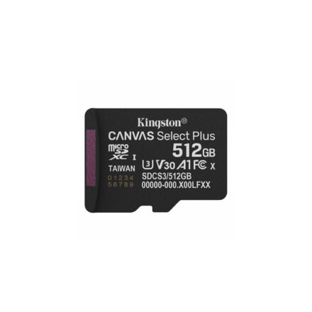 memoria | kingston | canvas select plus 512gb | microsdxc v30 a1