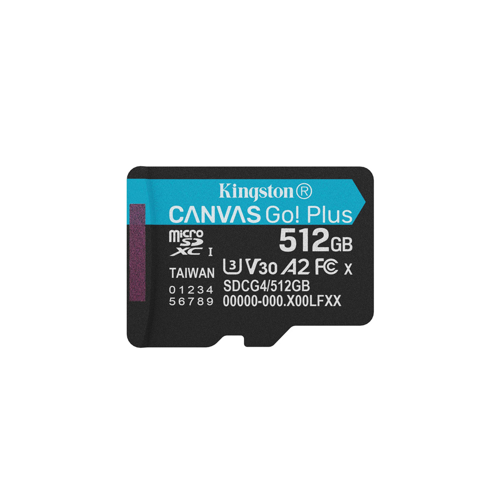 memoria | kingston | canvas go! plus 512gb | microsdxc v30 a2 memoria | kingston | canvas go! plus 512gb | microsdxc v30 a2