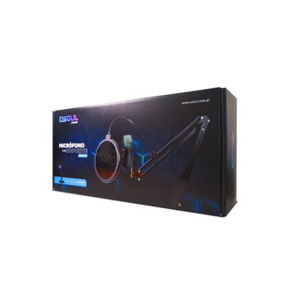 micrófono | soul | xmic 450 | gamer condensador usb c con brazo