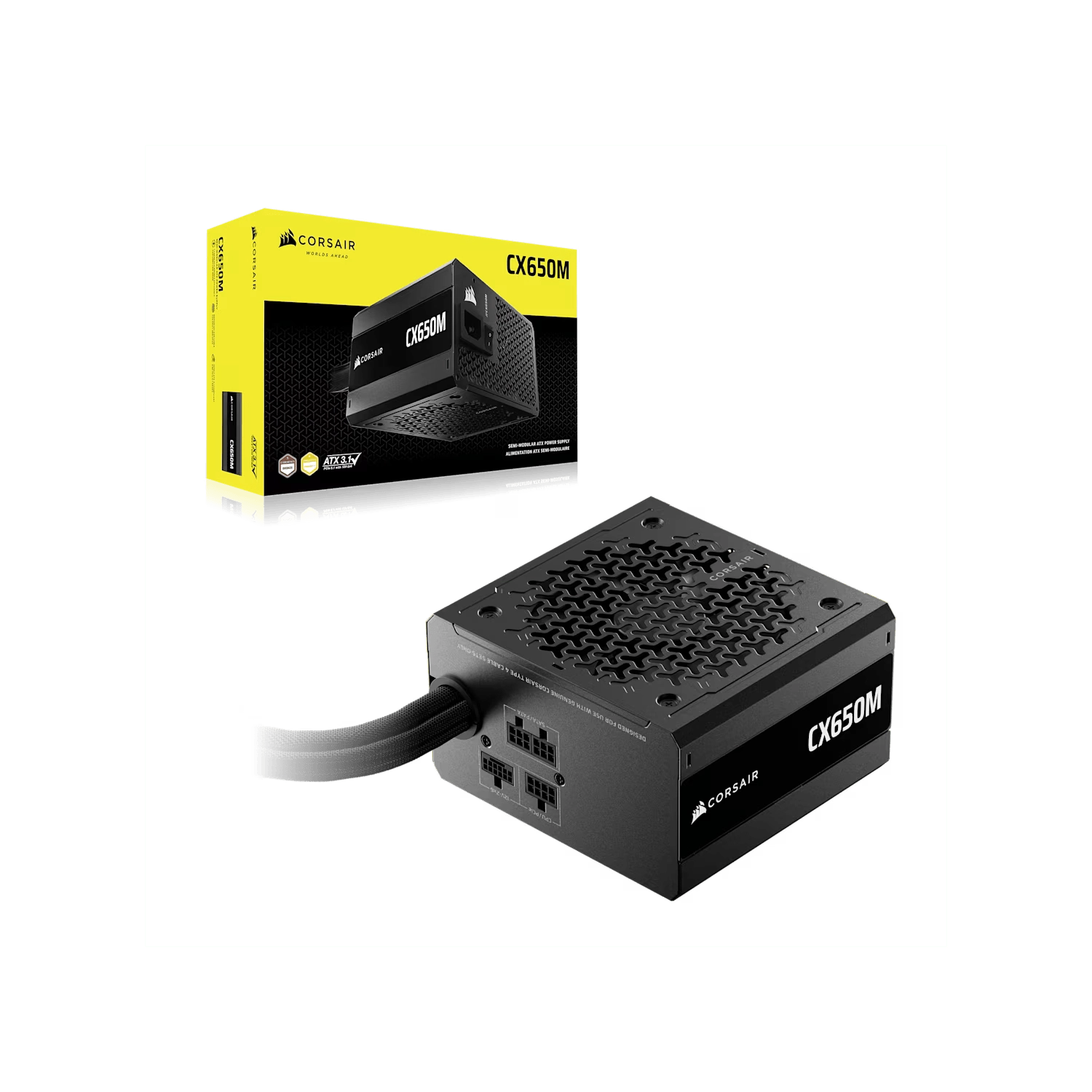 Fuente ATX | Corsair | CX650M | 650W ATX 3.1 Semi-Modular Bronze - 2 Fuente ATX | Corsair | CX650M | 650W ATX 3.1 Semi-Modular Bronze