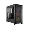 Gabinete | CORSAIR | FRAME 4000D RS ARGB Mid-Tower Black con vidrio templado