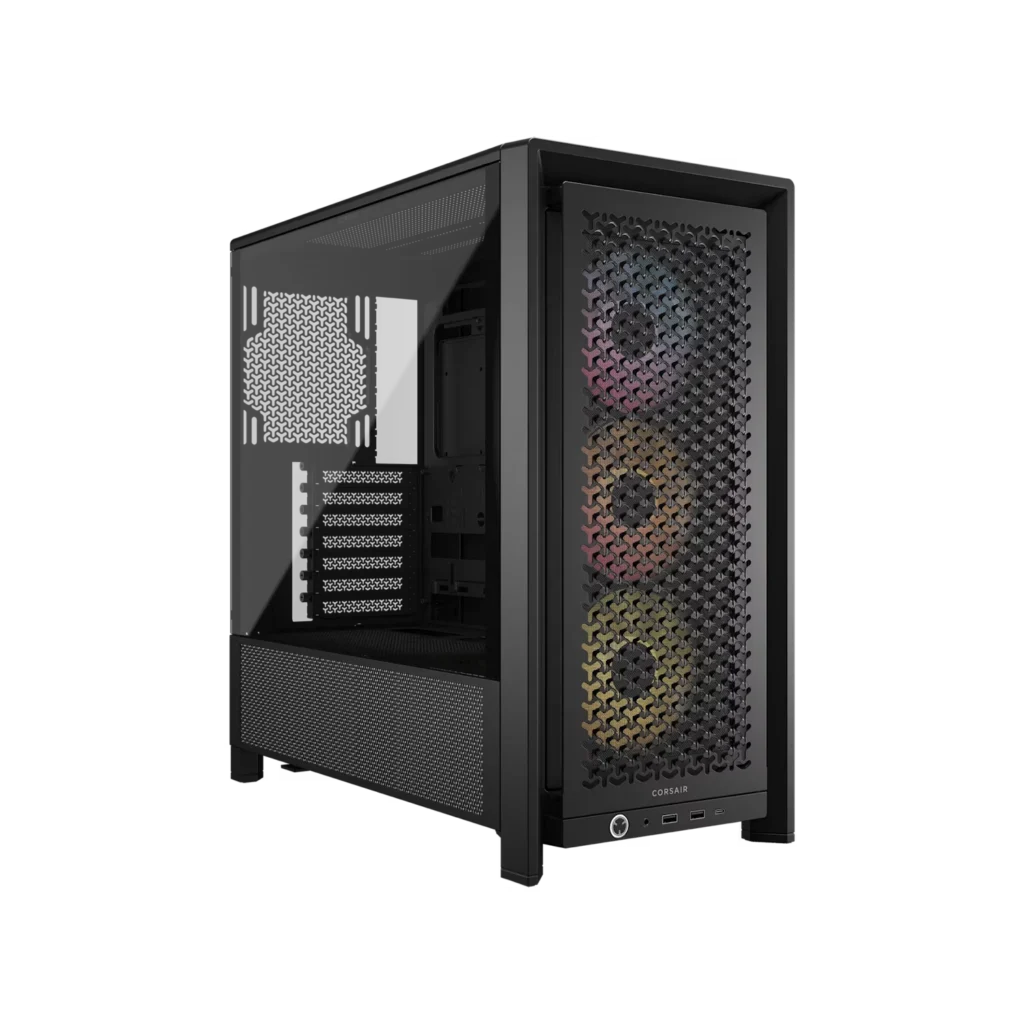 Gabinete | CORSAIR | FRAME 4000D RS ARGB Mid-Tower Black con vidrio templado